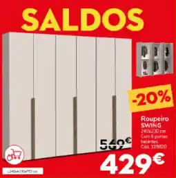 Conforama Roupeiro SWING 240x230cm Com 6 portes promoção