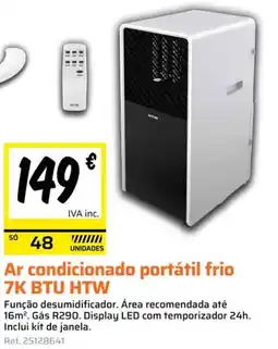 Obramat Ar condicionado portátil frio 7K BTU HTW promoção