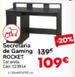 Conforama Secretária de Gaming ROCKET promoção