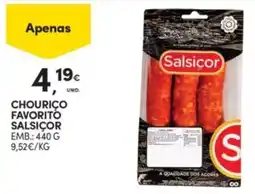 Continente Chourico favorito salsicor promoção