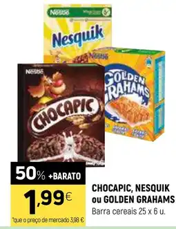 Coviran CHOCAPIC, NESQUIK ou GOLDEN GRAHAMS Barra cereais promoção