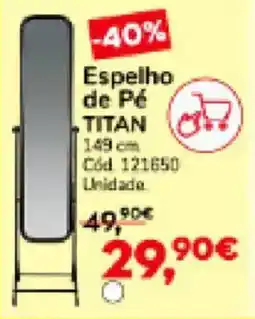 Conforama Espelho de Pé TITAN promoção