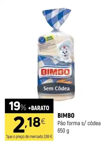 Coviran BIMBO Pão forma s/ côdea promoção