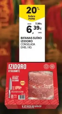 Continente Bifanas suíno izidoro congelada promoção