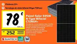 Obramat Painel Solar 595W N-Type Bifacial C72NSH+ promoção