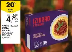 Continente Carne picada mista izidoro congelada promoção