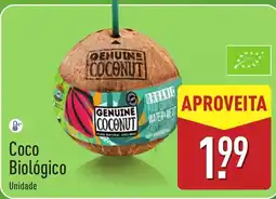ALDI Coco Biológico promoção