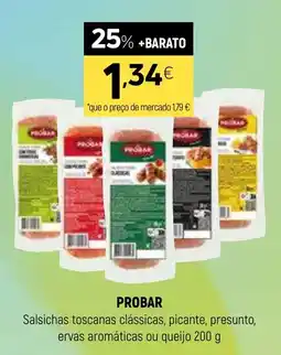 Coviran PROBAR Salsichas toscanas clássicas, picante, presunto, ervas aromáticas ou queijo promoção