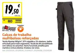 Obramat Calças de trabalho multibolsos reforçadas promoção