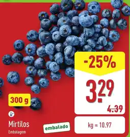 ALDI Mirtilos promoção