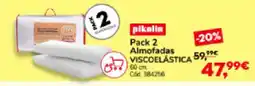 Conforama Pack 2 Almofadas VISCOELÁSTICA promoção