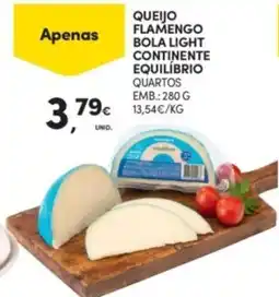 Continente Queijo flamengo bola light continente equilíbrio quartos promoção