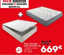 Conforama PACK Semnalis COLCHÃO + SOMMIER 150X190 CM. promoção