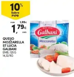 Continente Queijo mozzarella st lucia galbani promoção