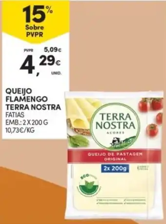Continente Queijo flamengo terra nostra fatias promoção