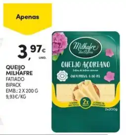 Continente Queijo milhafre fatiado bipack promoção