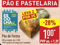 ALDI Pão de Forma promoção