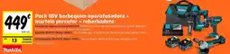Obramat Pack 18V berbequim-aparafusadora + martelo percutor + rebarbadora promoção