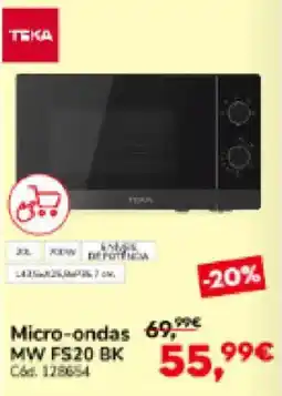 Conforama Micro-ondas MW FS20 BK promoção
