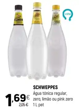 Coviran SCHWEPPES Água tónica regular, zero, limão ou pink zero promoção