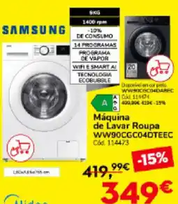 Conforama Máquina de Lavar Roupa WW90CGC04DTEEC promoção