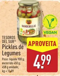 ALDI TESOROS DEL SUR Pickles.de Legumes promoção