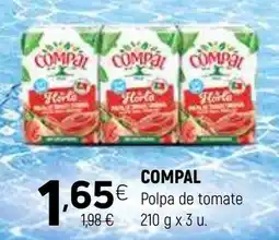 Coviran COMPAL Polpa de tomate promoção