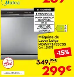 Conforama Máquina de Lavar Loiça MDWPF1433CSS promoção