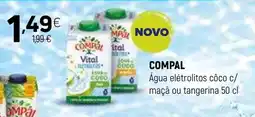 Coviran COMPAL Água elétrolitos côco c/ maçã ou tangerina promoção