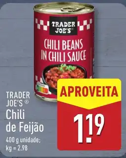ALDI TRADER JOE'S Chili de Feijão promoção