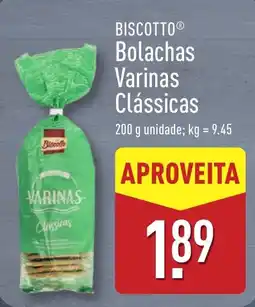 ALDI BISCOTTO Bolachas Varinas Clássicas promoção