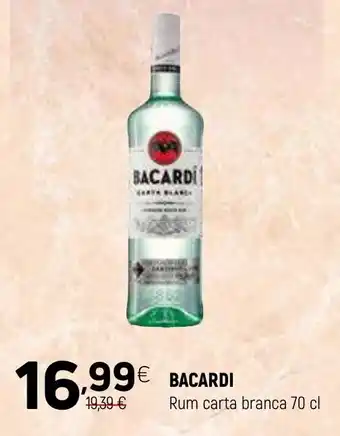 Coviran BACARDI Rum carta branca promoção