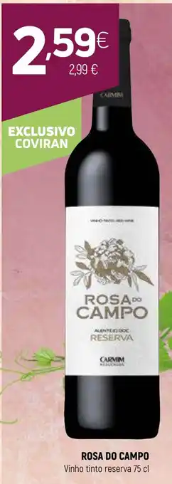 Coviran ROSA DO CAMPO Vinho tinto reserva promoção
