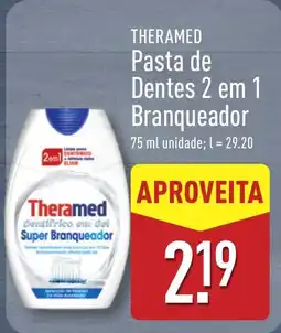 ALDI THERAMED Pasta de Dentes 2 em 1 Branqueador promoção