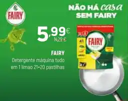 Coviran FAIRY Detergente máquina tudo em 1 limao 21+20 pastilhas promoção