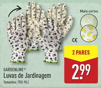 ALDI GARDENLINE Luvas de Jardinagem promoção