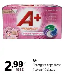 Coviran A+ Detergent caps fresh flowers 10 doses promoção