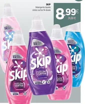 SKIP Detergente líquido ciclos curtos 54 doses