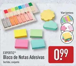 ALDI EXPERTIZ Bloco de Notas Adesivas promoção