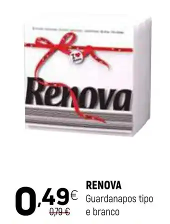 Coviran RENOVA Guardanapos tipo e branco promoção