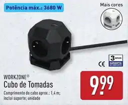ALDI WORKZONE Cubo de Tomadas promoção