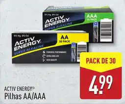 ALDI ACTIV ENERGY Pilhas AA/AAA promoção