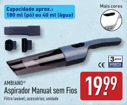 ALDI AMBIANO Aspirador Manual sem Fios promoção