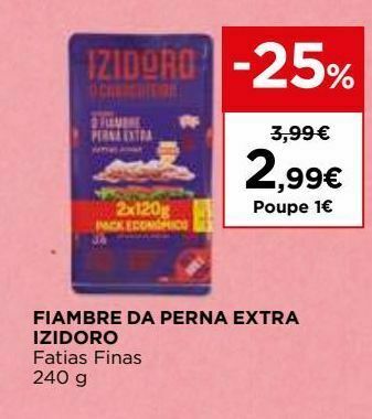 El Corte Inglés Presunto izidoro promoção