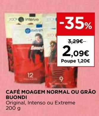 El Corte Inglés Café buondi promoção