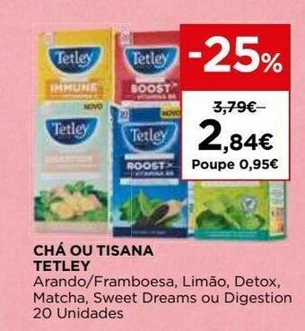 El Corte Inglés Chá tetley promoção