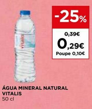 El Corte Inglés Água vitalis promoção