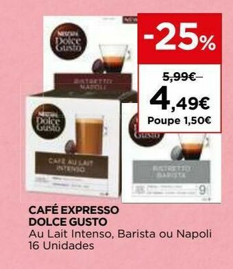 Cápsulas de café dolce gusto