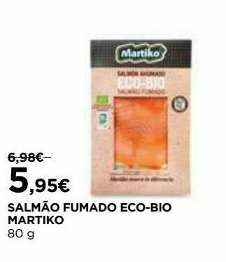 El Corte Inglés Salmão fumado martiko promoção