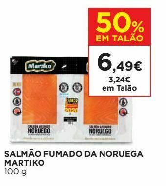 El Corte Inglés Salmão fumado martiko promoção